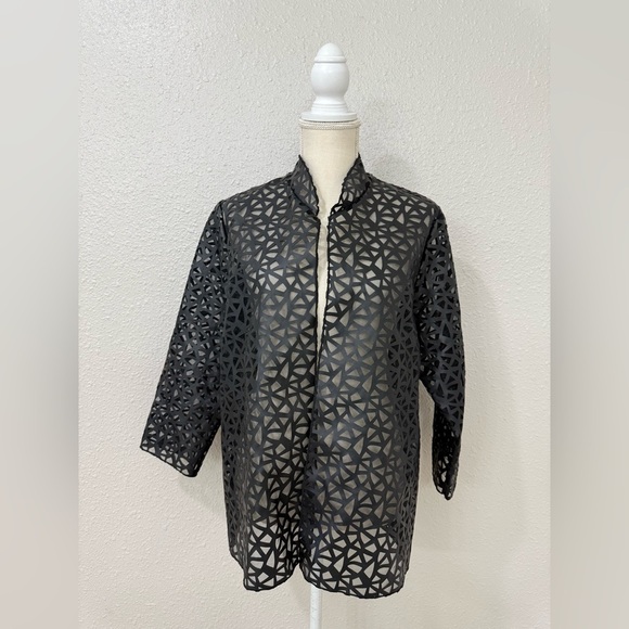 Caroline Rose Lace Evening Jacket Size M - Picture 2 of 12